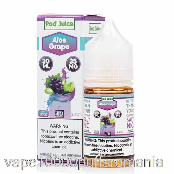 Vape Romania Aloe Grape - Suc De Pastaie - 30ml 10mg